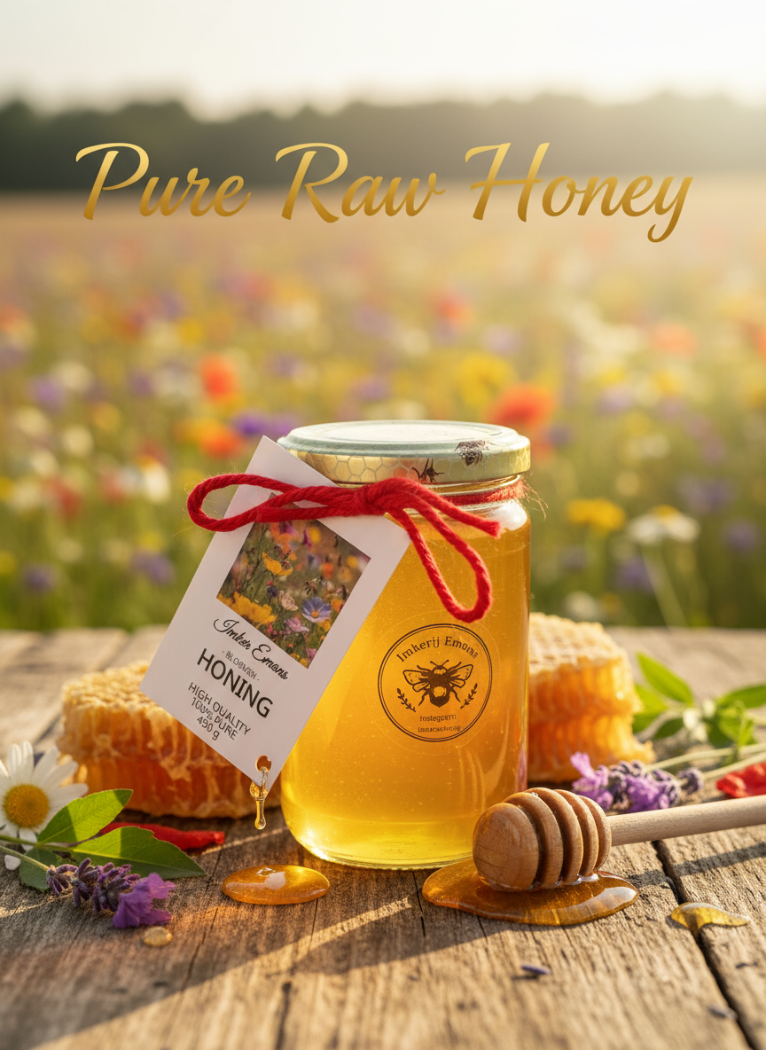 Bloemenhoning Banner - Pure Raw Honey